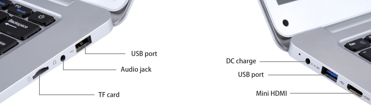 Connectique d'un netbook